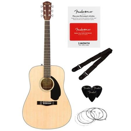 CD-60S 6-String Acoustic Guitar Dreadnought Pack