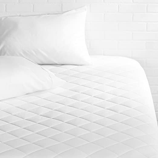 Hypoallergenic Quilted Mattress Topper Pad Cover - 18 Inch Deep, Full