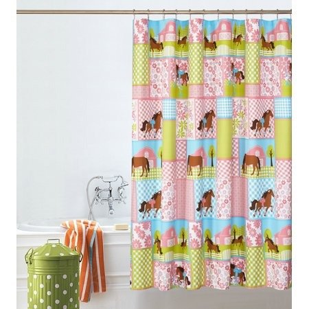 Kids Country Meadows All Over Printed Shower Curtain- 70" x 72" by Mainstays