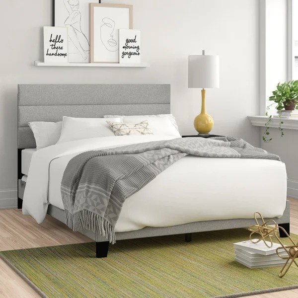 Bennie Upholstered Standard Bed Queen