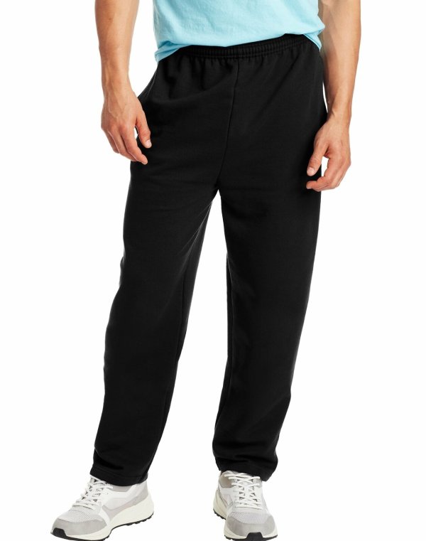 Men Fleece Sweatpants w/ pockets ComfortSoft EcoSmart Low-pill High Stitch