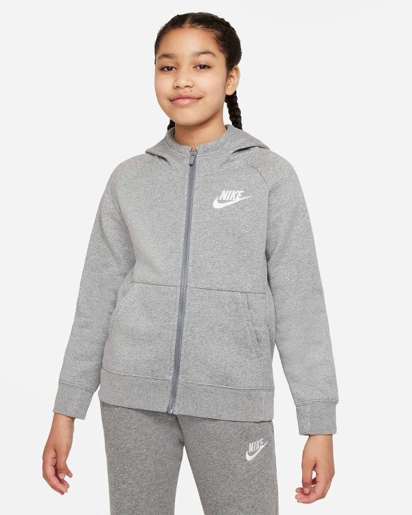 Sportswear Big Kids' (Girls') Full-Zip Hoodie..com
