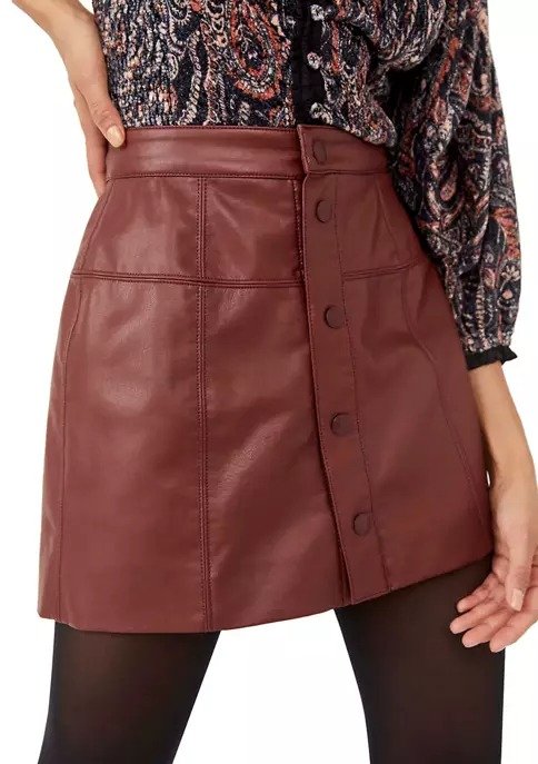 Maisie Vegan Leather Mini Skirt