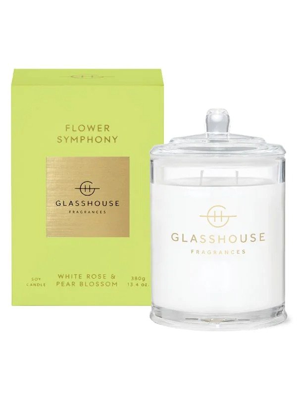 Flower Symphony White Rose & Pear Blossom Scented Candle