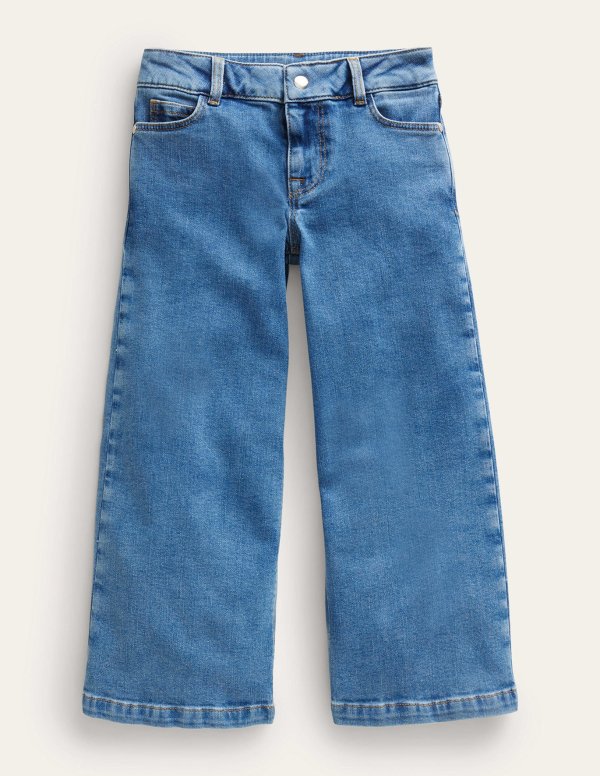 Wide Leg JeansMid Vintage Blue