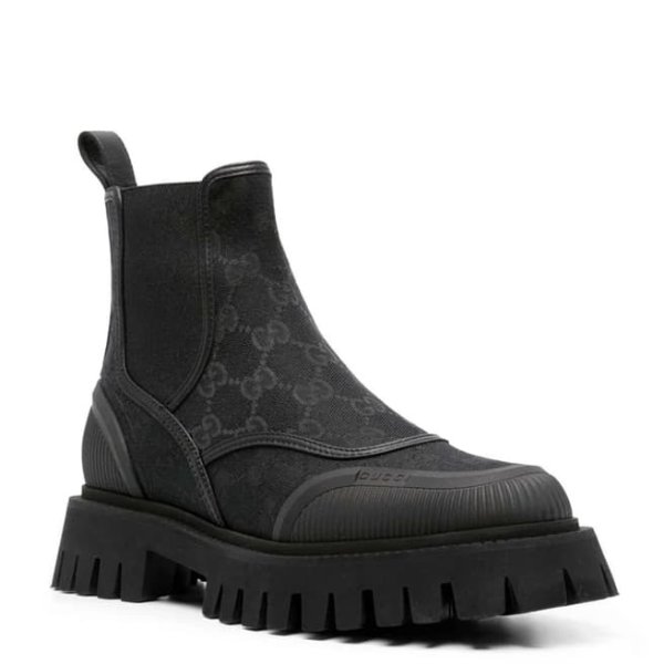 Gucci Women's Black Ankle Boot 厚底靴808.00 超值好货| 北美省钱快报