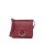 The Small Leather D-ring Crossbody Bag in Crimson