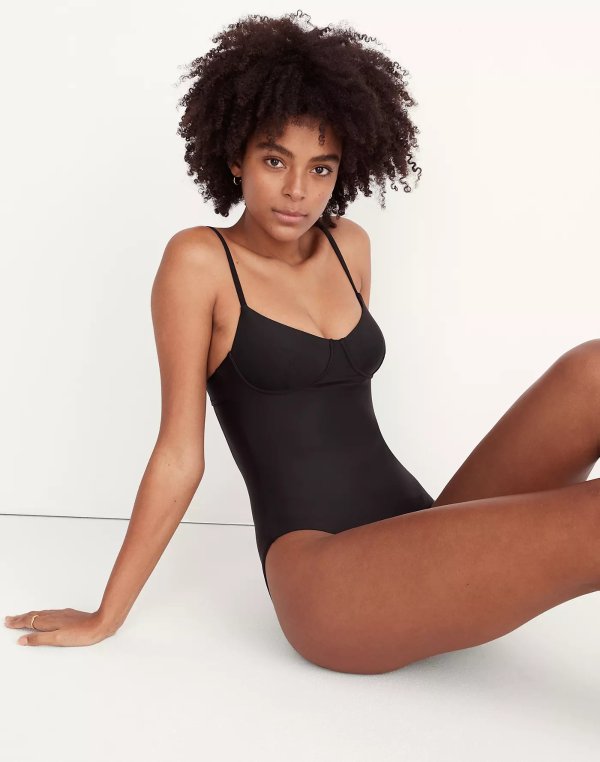 Second Wave Seamed One-Piece Swimsuit