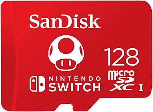 128GB MicroSDXC UHS-I Card for Nintendo Switch - SDSQXAO-128G-GNCZN