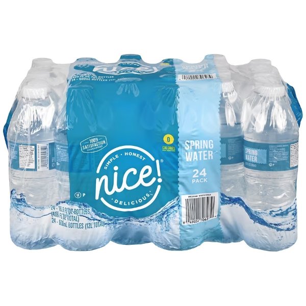 Nice! Spring Water 16.9fl oz x 24 pack