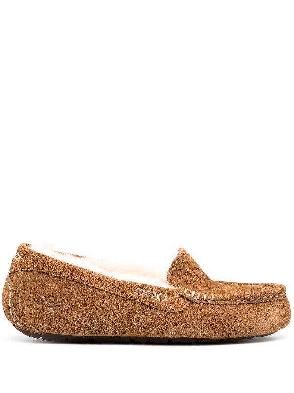 shearling-lined loafers