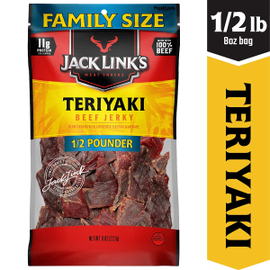 Jack Link’s Beef Jerky,Teriyaki, Half Pounder Bag