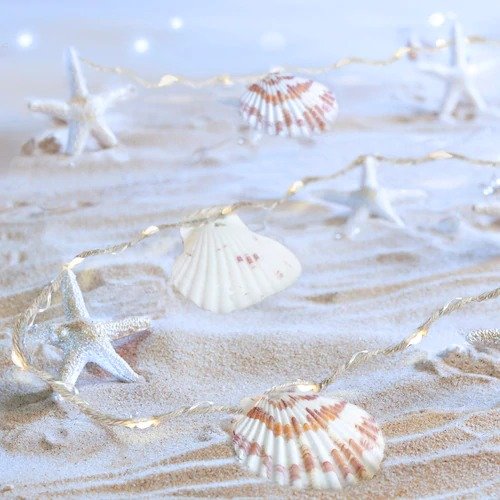 10-ft. Artificial Shell and Starfish String Lights