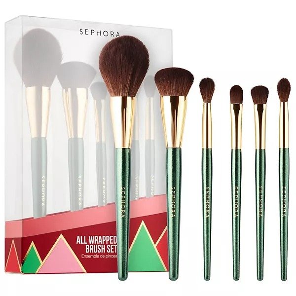 SEPHORA COLLECTION All Wrapped Up 6 Piece Makeup Brush Set