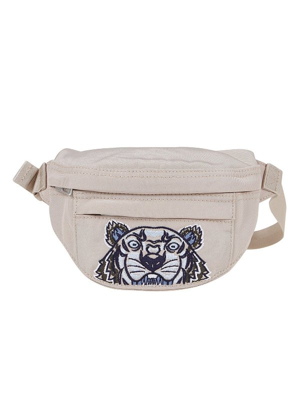 Tiger Embroidered Zipped Small Belt Bag