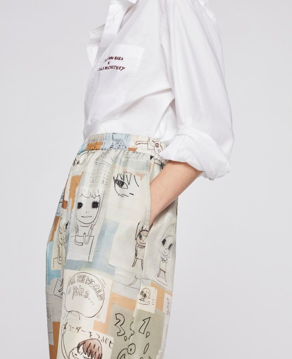 Unisex's Multicolor Nara Tye Silk Pants | Stella McCartney Men
