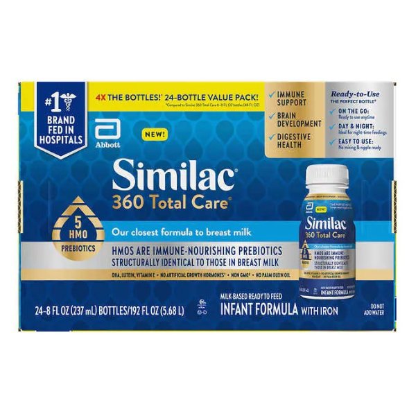 360 Total Care Ready-to-Feed Infant Formula 8 fl oz, 24-pack