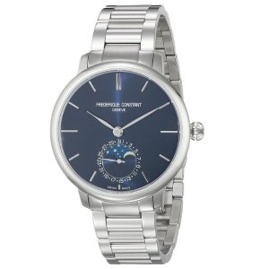 Frederique Constant Men's FC703N3S6B Slim Line Analog-Display Swiss Automatic Silver Watch