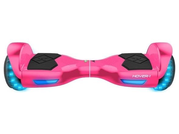 i-200 Electric Hoverboard | 7MPH Top Speed, 6 Mile Range, 6HR Full-Charge, Built-In Bluetooth Speaker, Rider Modes: Beginner to Expert, Pink