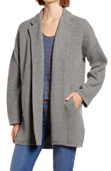 Laguna Stitch Wool Blend Coat(Regular & Plus Size)