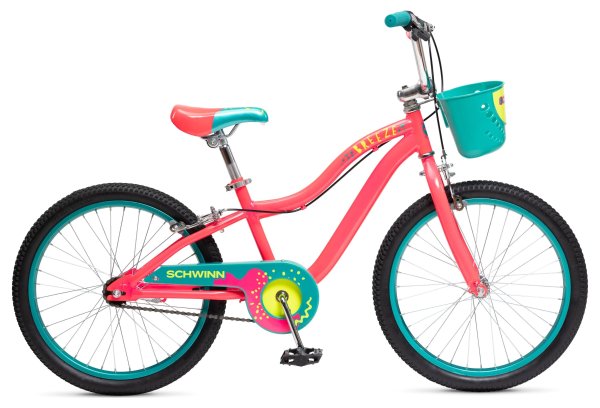 Breeze Kids’ Bike, 20-Inch Wheels, Girls Frame, Pink