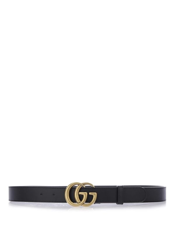 GG Buckle Leather Belt