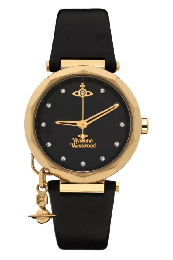 Black & Gold Poplar Watch