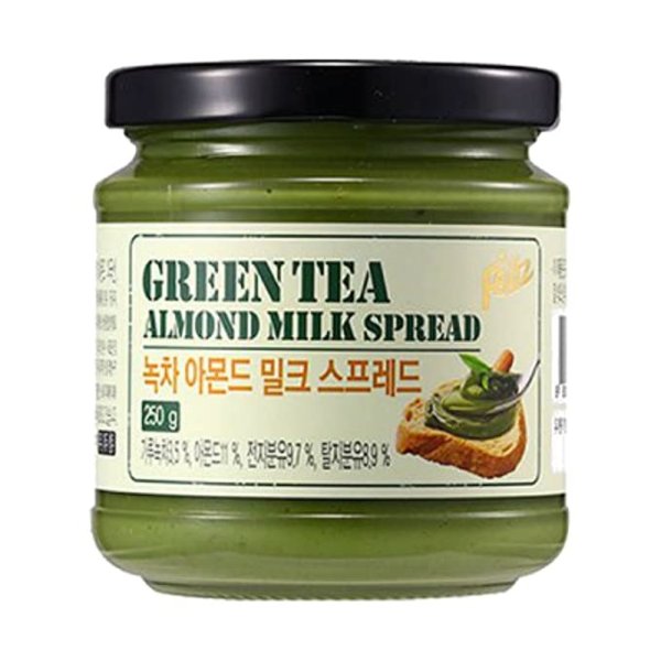 Original Organic Matcha Green Tea Almond Milk Spread 250g for Breakfast Deep & Rich Flavor