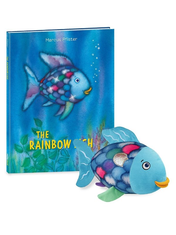 Rainbow Fish 玩偶+书