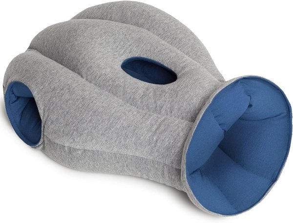 OSTRICH PILLOW Ostrichpillow Original - Travel Pillow for Head Support | Neck Pillow for Travel, Plane Pillow, Car Pillow, Neck Pillow for Desk (Sleepy Blue)