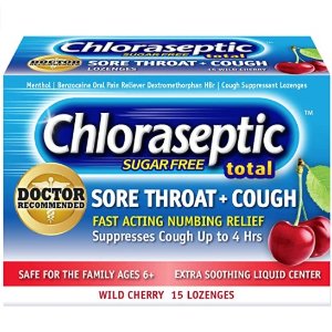 补货：Chloraseptic 樱桃味润喉糖 15粒