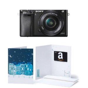Sony Alpha a6000 单反 带16-50mm 镜头和$75 亚马逊礼品卡