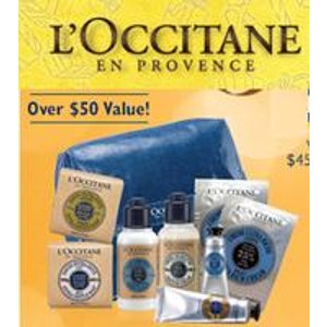 when you buy a full-sized product @ L'Occitane