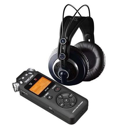 K 240 MKII Studio Headphones with Speaker W/Tascam DR-05 Port Handheld Recor