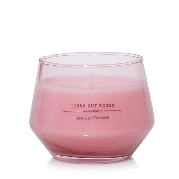 ® Fresh Cut Roses 10 oz. Studio Collection Candle in Light Pink | Bed Bath & Beyond