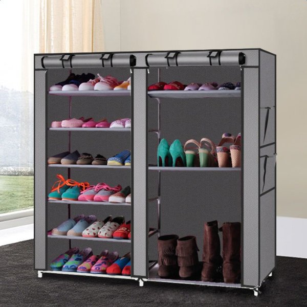 Zimtown High Quality Shoe Rack Shelf Portable Storage Closet Organizer Cabinet 9 Lattice