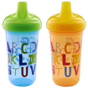 Munchkin Alphabet Sippy Cup, 9 Ounce, 2 Count