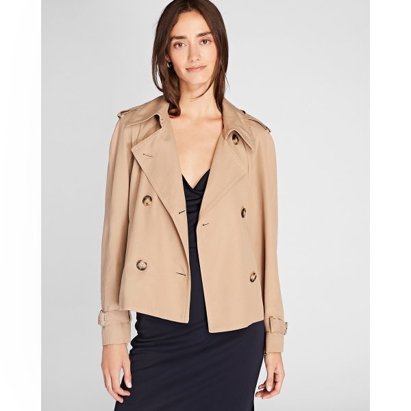 Cropped Soft Trench