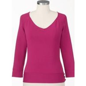 Coldwater Creek Women's Sweetheart V-Neck Sweater