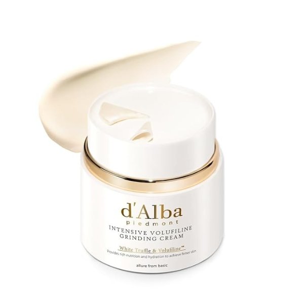 d'Alba Italian White Truffle Intensive Grinding Cream, Volufiline 50,000ppm, elasticity care and nourishment