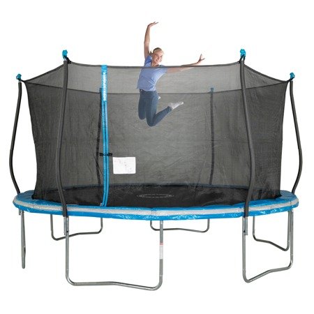 14-Foot Trampoline, with Classic Enclosure, Blue
