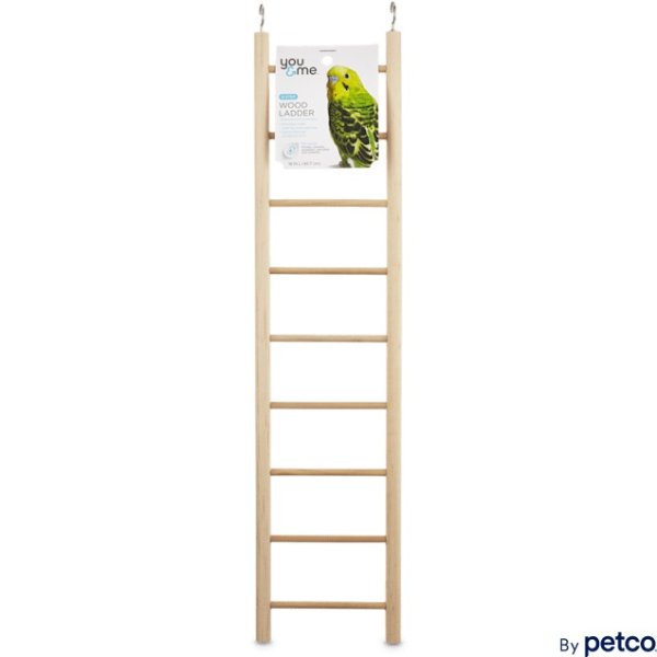 Bird 9-Step Wood Bird Ladder, 18" L | Petco