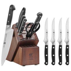 Zwilling Pro 7-pc Knife Block Set with 4 Steak Knives