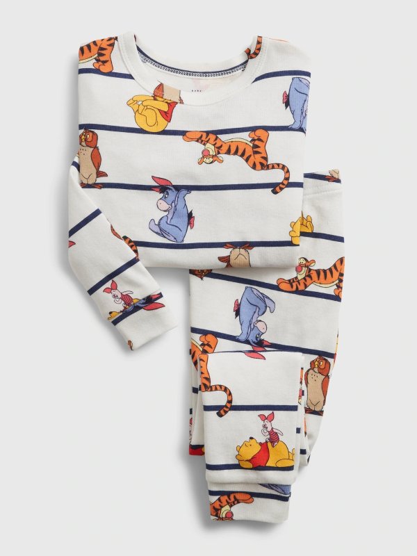 Disney Winnie The Pooh 婴儿、幼童有机棉睡衣套装