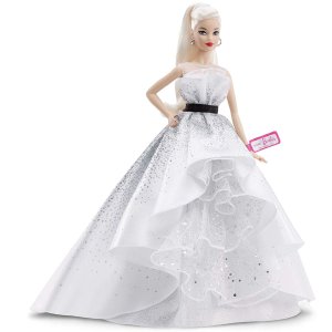 史低价：Barbie 60周年纪念版礼服娃娃