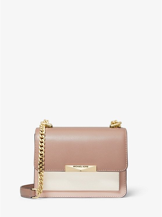 Jade Extra-Small Tri-Color Leather Crossbody Bag