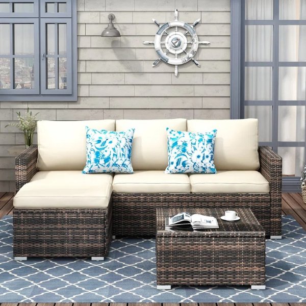 Don 4 - Person Outdoor Seating Group with Cushions