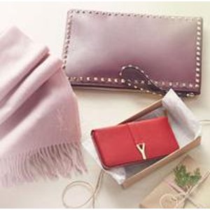 Valentino, Saint Laurent, Prada & More Designer Wallets, Handbags, Scarves & More Items on Sale @ Rue La La
