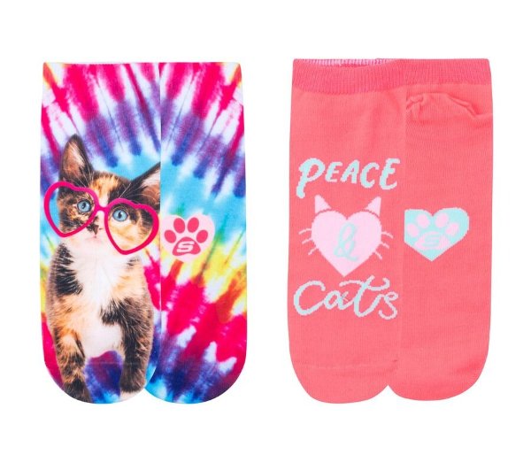 2 Pack BOBS Cat Tie-dye Socks