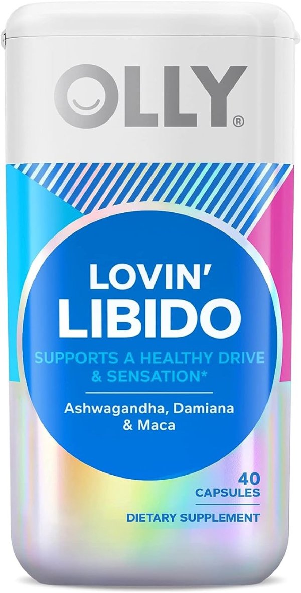 Lovin Libido Capsules, Boost Desire With Ashwagandha, Maca & Damiana, Vegetarian, Supplement for Women, 20 Day Supply (40 Count)